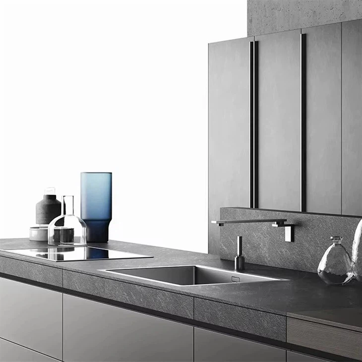 Gray Lacquer Kitchen Cabinets high quality