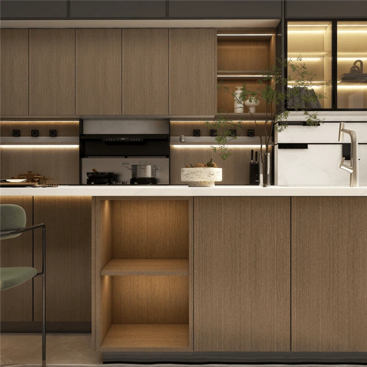 Horizontal Grain Kitchen Cabinets best