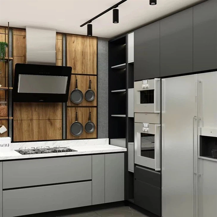 Lacquered Glass Kitchen Cabinets factory