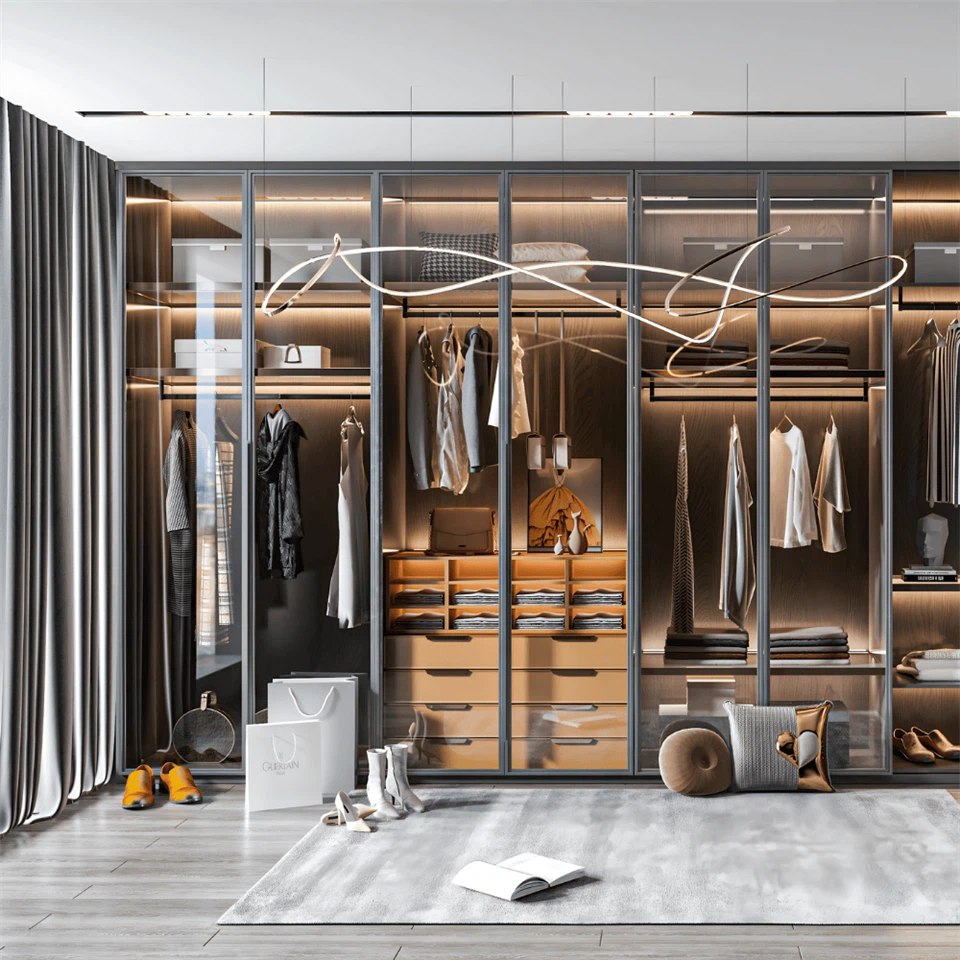 Premium Glass Wardrobe